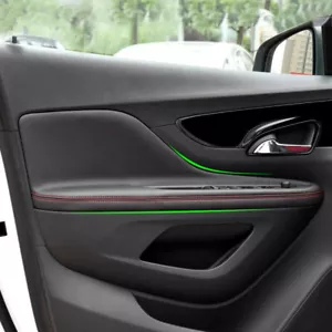 Car Interior Door Panels Armrest Leather Cover Trim For Buick Encore 2013 -2016 - Foto 1 di 10