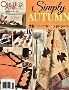 Simply Autumn Quilter's World Quilt Pattern Magazine Nov. 2016 25 Projects - Picture 1 of 3