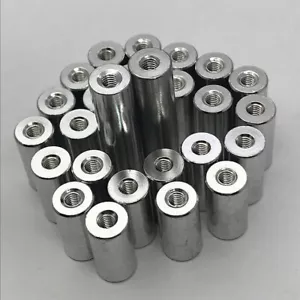 Verbindungsmuffe Rund M2 M2.5 M4 M5 M6 M8 M10 Aluminium Langmutter Gewindemuffe - Bild 1 von 10
