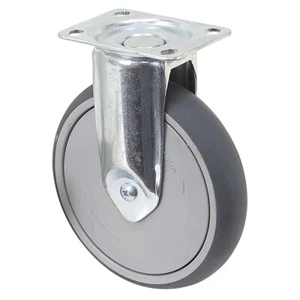 6" x 1-1/4" Rhombus Rigid Plate Caster 1-4396 - Imagen 1 de 1