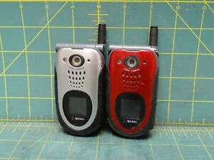 Lot of 2 Sanyo MM-7400 CDMA (Sprint) Flip Phone for Parts or Repair