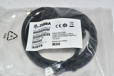 NEW Zebra DC Line Cord CBL-DC-389A1-01 for VC70 Cable - Image 1 of 3