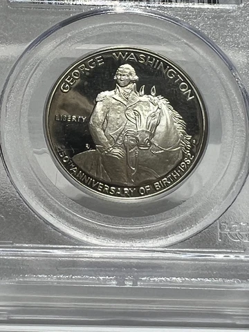 1982 S WASHINGTON SILVER COMMEMORATIVE HALF DOLLAR 50C PCGS PF 70 DCAM Cover