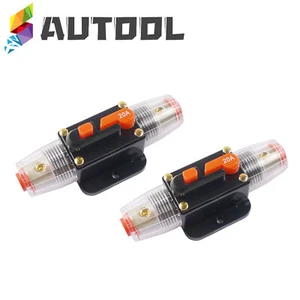 Interruptor de circuito de audio estéreo para automóvil bicicleta marina 12V-60V fusible de reinicio inverso 20A - Imagen 1 de 3