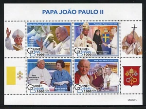 Guinea Bissau 2022 El Papa Juan Pablo II Hoja Timbre Nh - Imagen 1 de 1