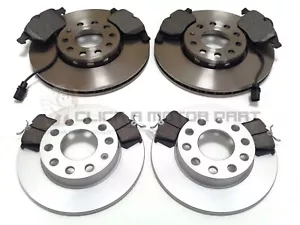 AUDI A4 1.9 TDI B6 2001-2004 FRONT & REAR BRAKE DISCS & PADS CHECK SIZE CHOICE - Picture 1 of 2
