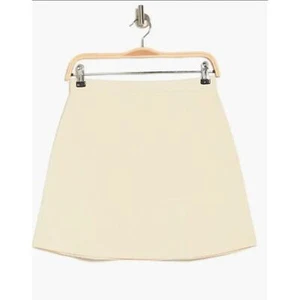 Copied - Theory Women's Teslia A-Line Skirt Vanilla Cream Sz S NWT 298 - Picture 1 of 8