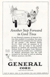 1925 General Cord Tires: Another Step Forward Vintage Print Ad - Picture 1 of 1