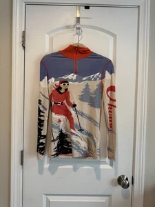 Neve Okemo Silk Wool Quarter Zip Ski Skier Base Layering Top Size XS - Picture 1 of 7