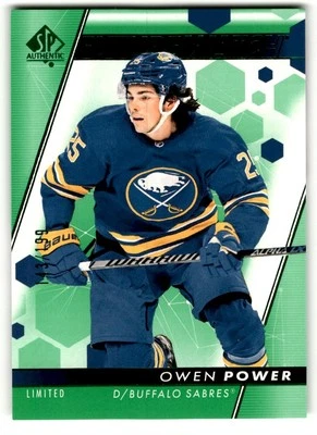 2022-23 SP Authentic Future Watch Limited Green Owen Power /199 #102 Buffalo - Image 1 of 2