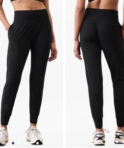 Athleta Womens XL Tall Black Salutation Jogger in Powervita Black - Picture 1 of 4