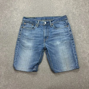 Levis Denim Shorts Adult W32 Blue Jorts Y2K Relaxed Dad Red Tab Wash USA Men - Picture 1 of 10