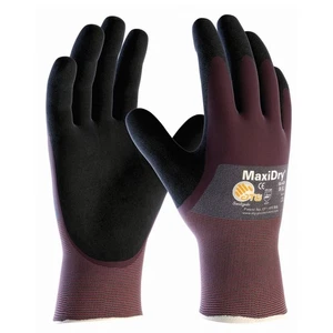 8 PR. 56-425 MaxiDry Foam Nitrile Grip Palm Coated PROTECTIVE WORK GLOVES MEDIUM - Picture 1 of 2