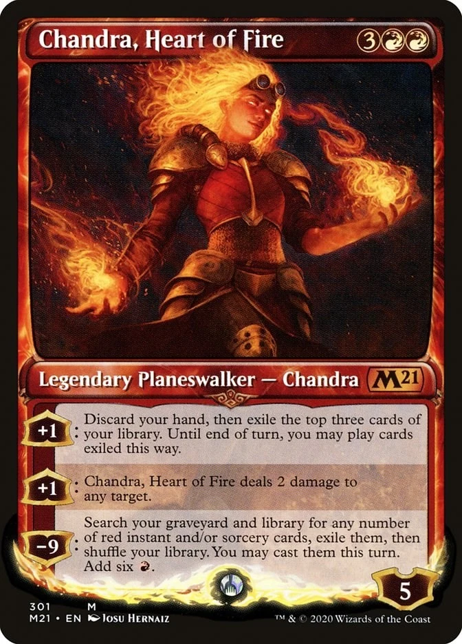 Chandra, Heart of Fire (Showcase) 301 NM Normal Core Set 2021 MTG EN - Image 1 of 1