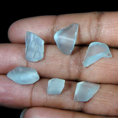 33.80 Ct Natural Sky Blue Topaz Rough Wholesale Lot Loose Gemstone - Image 1 of 3