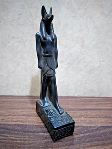 Anubis Ebros Anubis Egyptian God afterlife Handmade Black Statue of basalt stone - Bild 1 von 5