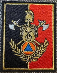 ECUSSON PATCH COMMANDEMENT FORMATION MILITAIRE SÉCURITÉ CIVILE (ÉCU 89) RARE - Picture 1 of 2