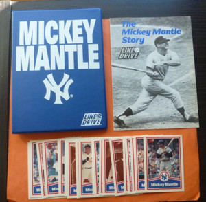 1991 Line Drive Mickey Mantle Complete Set (1-20) + Binder
