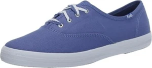 Keds Women's Champion Leather Lace Up Sneaker - Navy, Size 8M US - Picture 1 of 8