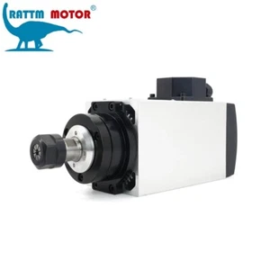 【EE. UU.】Router cuadrado 3KW ER20 220V CNC motor de husillo refrigerado por aire 18000 rpm 300Hz - Imagen 1 de 5