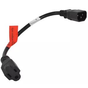 1ft AC Power Cord Mains Cable, IEC C14 to NEMA 5-15R for PC Scanners Networking - Picture 1 of 13