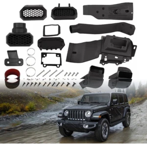 New Low High Mount Snorkel System Air Intake Fit For 2008-2018 Jeep Wrangler JL - Picture 1 of 12