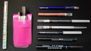RARE Make-up Lot Estee Lauder Clinique Arden Rimmel Brushes Eye Liner Lip Pencil - Picture 1 of 2