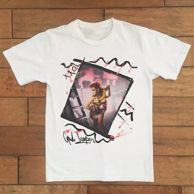 Cyndi Lauper Shirt Vintage 1984 Fun Tour Blues Trendy T Shirts - Image 1 of 4