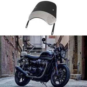 Parabrisas negro para moto Triumph Speed Twin 1200 Cafe Racer - Imagen 1 de 14