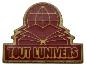 Tout l'Univers Encyclopedia Lapel Pin Badge Vintage Collectable 1980s - Bild 1 von 10