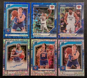 2024-25 Panini Donruss Choice New York Knicks Lot x6 Auto Numbered Rookies /49 - Picture 1 of 13