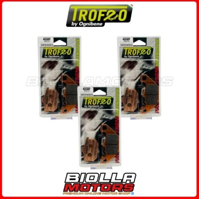 KIT PASTIGLIE FRENO TROFEO KAWASAKI VOYAGER XII ZG 1200 1991 ANTERIORE + POSTERI Foto 1 de 4