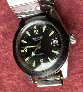 Vintage Gents Lucerne Divers Watch Ticks For A Few Seconds When Rocked - Picture 1 of 5