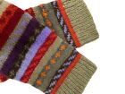 NEW Handmade Knitted wool multicolor legwarmers Snow Winter Ski 80's vibe