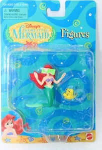VTG Disney The Little Mermaid Ariel & Flounder Action Figure Set Mattel #65918 - Picture 1 of 10