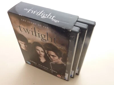 The Twilight Saga: The Story So Far 3 Film DVD Box Set New Moon Eclipse (2011) - Image 1 of 4