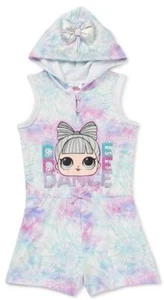 LOL Surprise Girls French Terry Hooded Romper- Size M -10/12 - Picture 1 of 4
