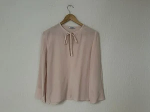Cacharel Silk Pussybow Pink Blouse, Size 40 (L) Quiet Luxury - Picture 1 of 3