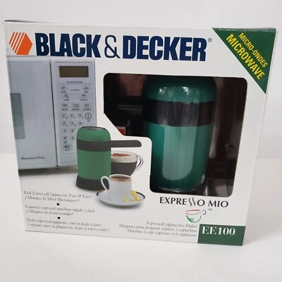 Black & Decker Mini Espresso Maker Mio EE100 Microwaveable Personal New In Box - Image 1 of 4