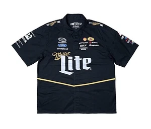 Jh Design Men’s XL Brad Keselowski Miller Lite NASCAR Racing Pit Crew Shirt - Picture 1 of 7