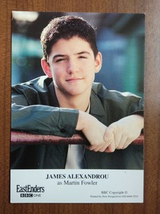 JAMES ALEXANDROU *Martin Fowler* EASTENDERS NOT SIGNED CAST PHOTO CARD FREE POST