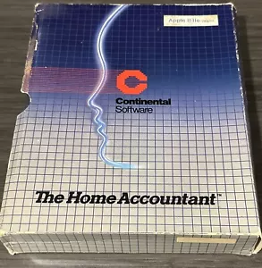 Continental Software The Home Accountant software Apple II IIe 2 CIB - Picture 1 of 10