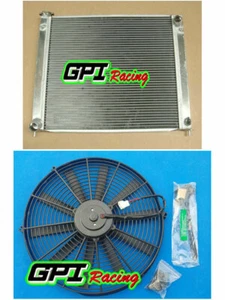 3 Row Aluminum Radiator + Fan For Nissan 300ZX Z32 turbo 1989-1997 96 95 94 MT - Picture 1 of 10