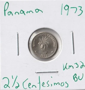 Moneda Panamá 2 1/2 Centesimos 1973 KM32 - Imagen 1 de 2