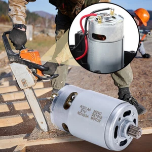 21V Mini DC Motor 14 Teeth Geared Motor 28000RPM for 550 Motor Lithium Chainsaw - Bild 1 von 12