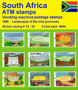 South Africa RSA ATM 14-22 complete / 00,05 MNH / Frama Automatenmarken - Picture 1 of 2