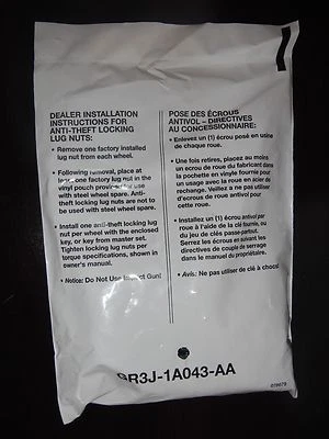 Ford Mustang 2017-2022 OEM tuercas antirrobo de rueda/GR3J-1A043-AA Foto 1 de 4