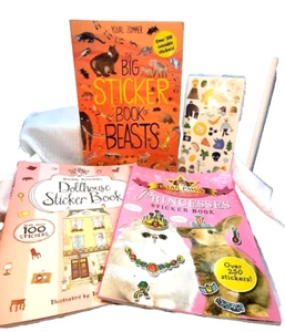 Lote de libros de pegatinas para niños -Princesa -Casa de muñecas -Libro de la bestia - página de bonificación - Imagen 1 de 8