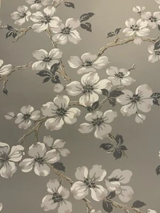 Papel pintado gris pizarra Laura Ashley Iona - (ligeramente imperfecto) - Imagen 1 de 14