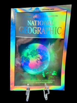 National Geographic Magazine Dec. 1988 Vol. 174 No. 6 Holographic Cover Tri Fold - Image 1 of 4